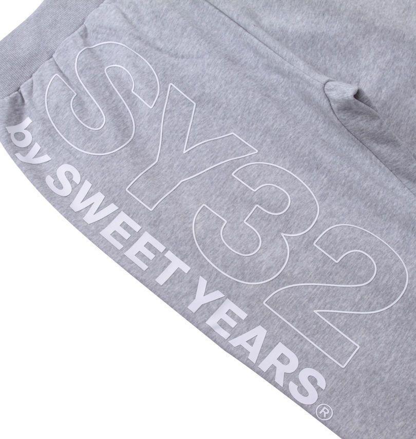 大きいサイズ メンズ SY32 by SWEET YEARS (エスワイサーティトゥバイスィートイヤーズ) バックビッグロゴスウェットパンツ バックプリント