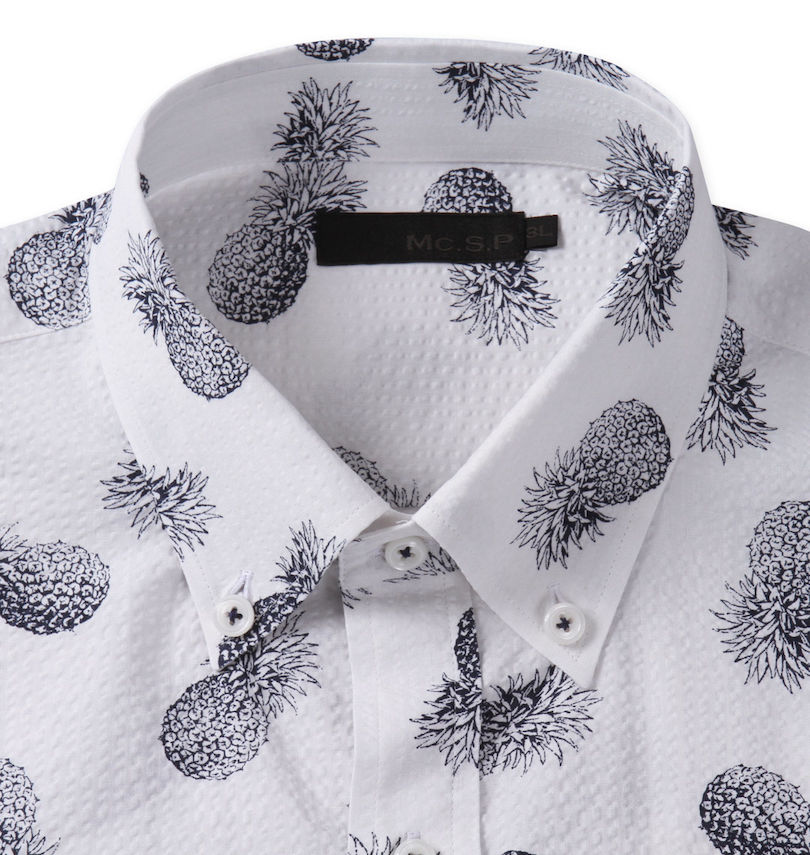 大きいサイズ メンズ Mc.S.P (エムシーエスピー) 半袖B.Dアロハシャツ
                        ボタンダウン