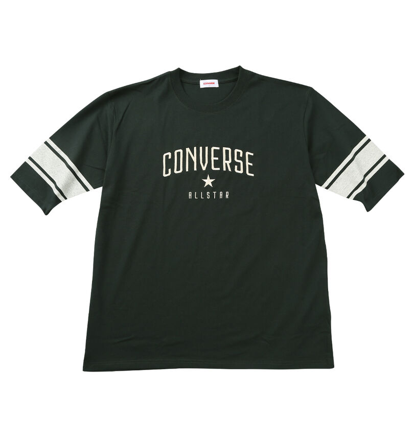 大きいサイズ メンズ CONVERSE (コンバース) 五分袖フットボールTシャツ
                        