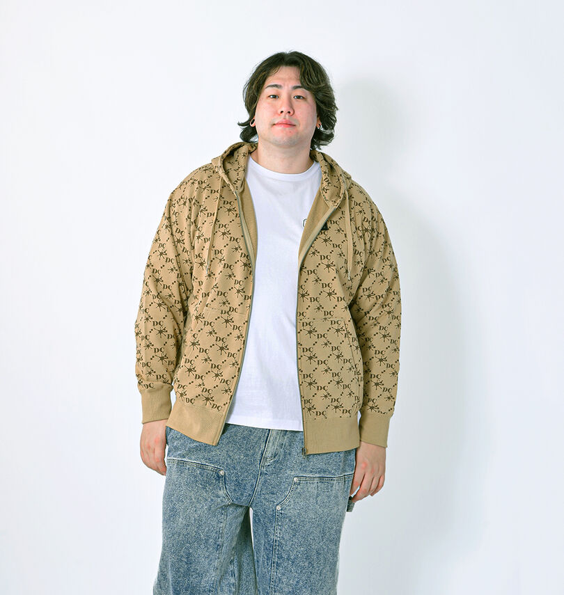 大きいサイズ メンズ DCSHOES (ディーシーシューズ) 25MONOフルジップパーカー
身長:182cm/バスト:123cm/着用サイズ:3L