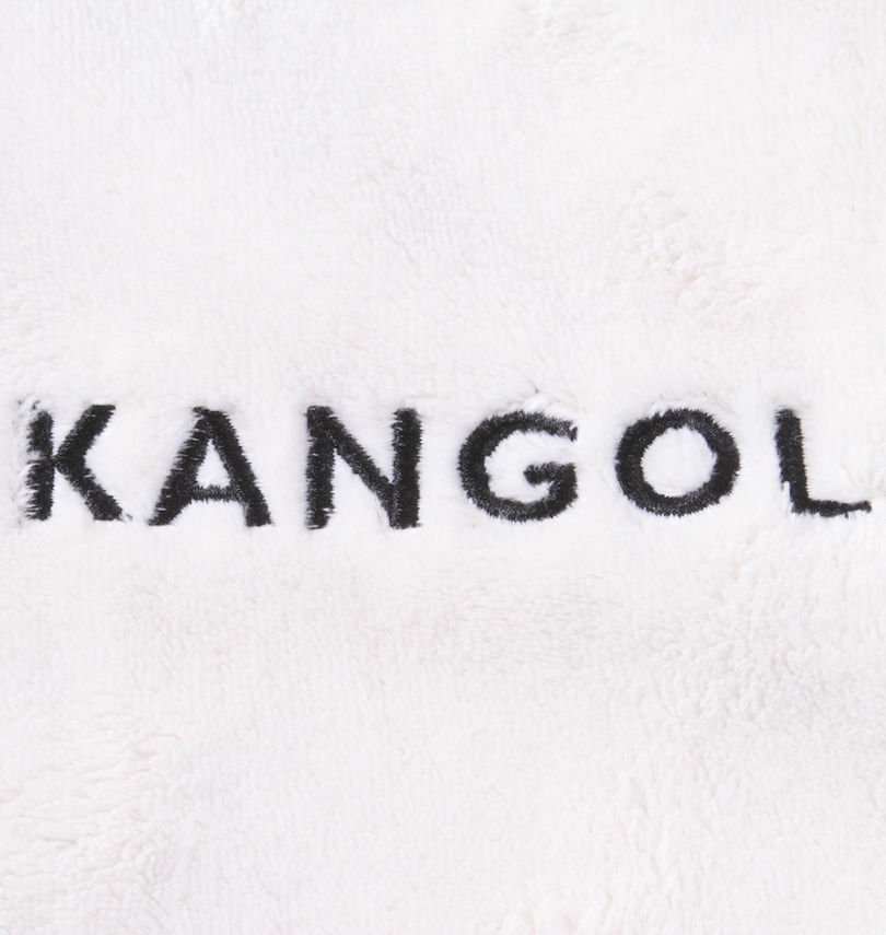 大きいサイズ メンズ KANGOL (カンゴール) シルキーフリースジャケット 胸の刺繍