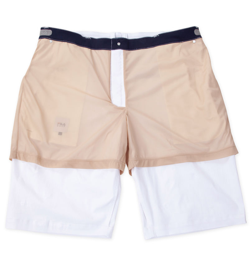 大きいサイズ メンズ FILA GOLF (フィラゴルフ) エンボスストレッチツイルハーフパンツ
裏地付き