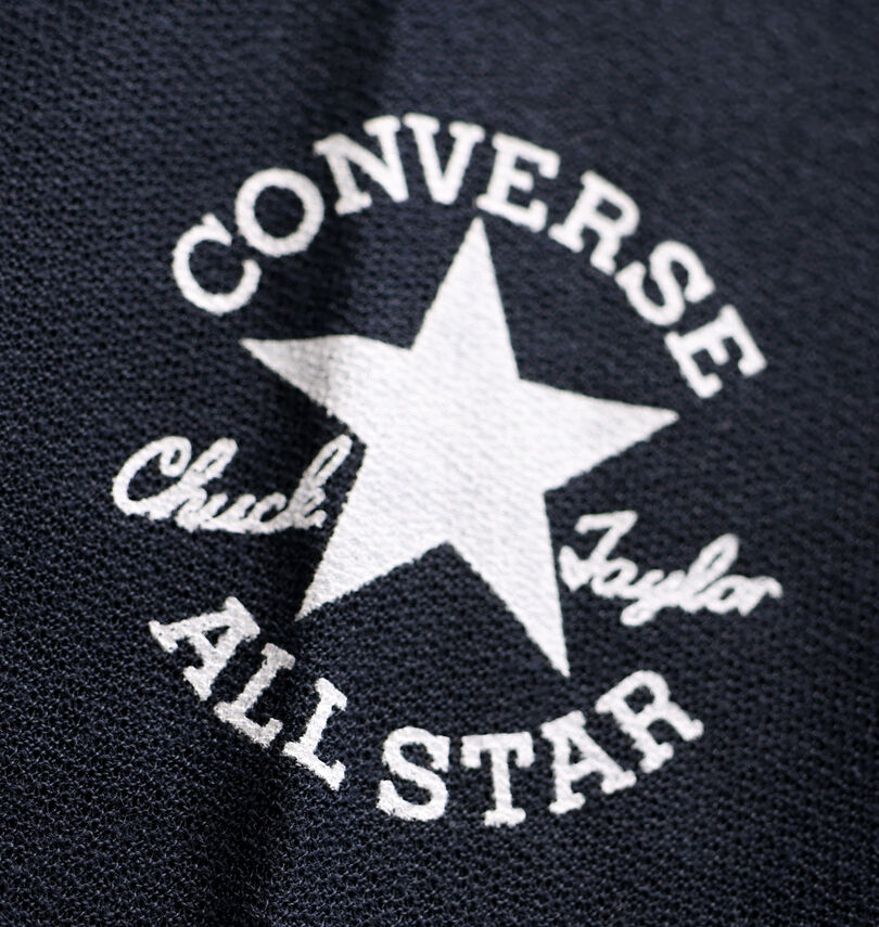 大きいサイズ メンズ CONVERSE (コンバース) 梨地五分袖フルジップパーカー
袖プリント