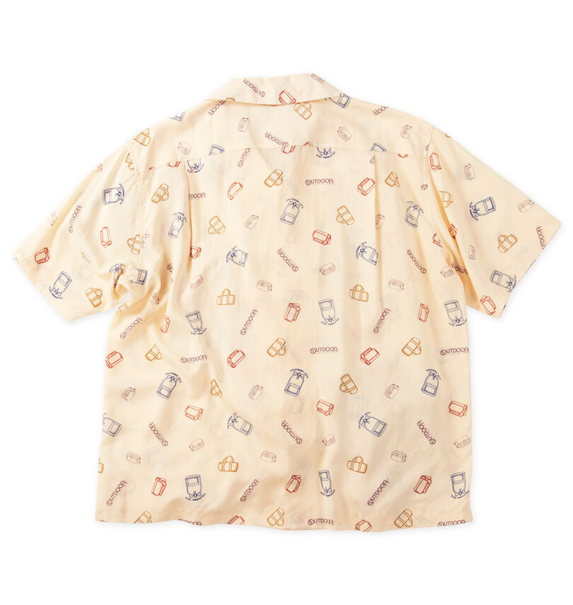 大きいサイズ メンズ OUTDOOR PRODUCTS (アウトドア プロダクツ) ブロード半袖オープンカラーシャツ
                        バックスタイル