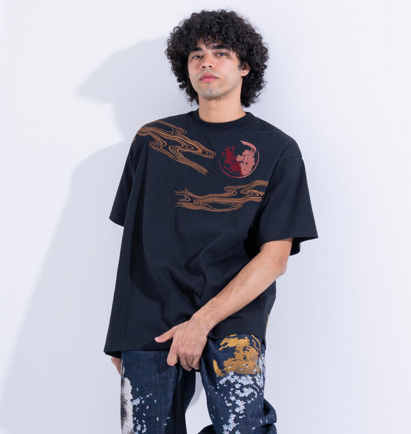 大きいサイズ メンズ 絡繰魂 (カラクリタマシイ) 龍神降臨半袖Tシャツ
                        