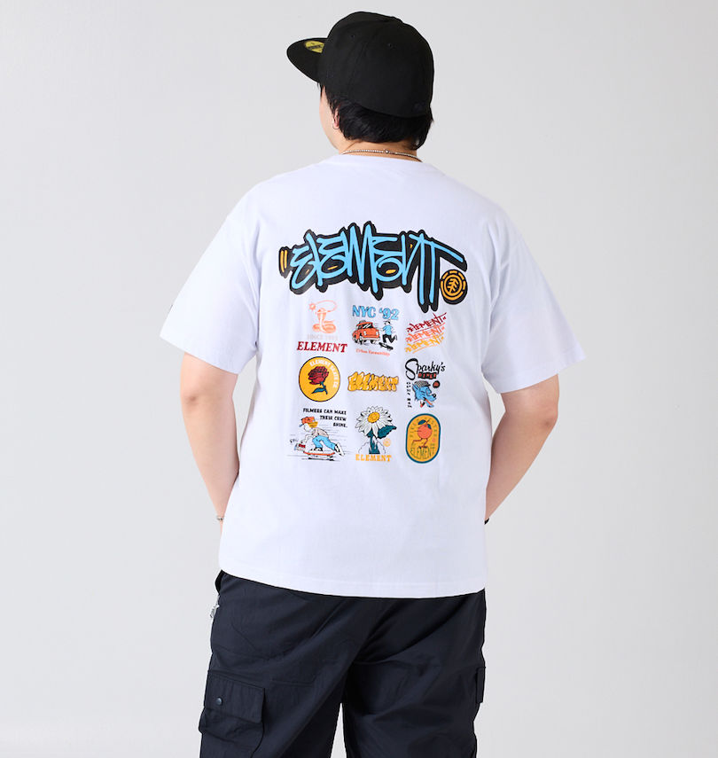 大きいサイズ メンズ ELEMENT (エレメント) ACOMPANY半袖Tシャツ
身長:182cm/バスト:123cm/着用サイズ:3L
