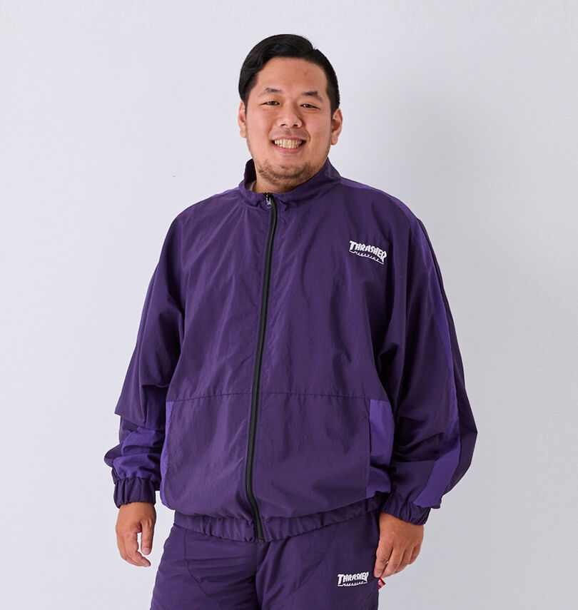 大きいサイズ メンズ THRASHER (スラッシャー) ナイロンワッシャー裏メッシュブルゾン
身長:178cm/バスト:120cm/着用サイズ:3L