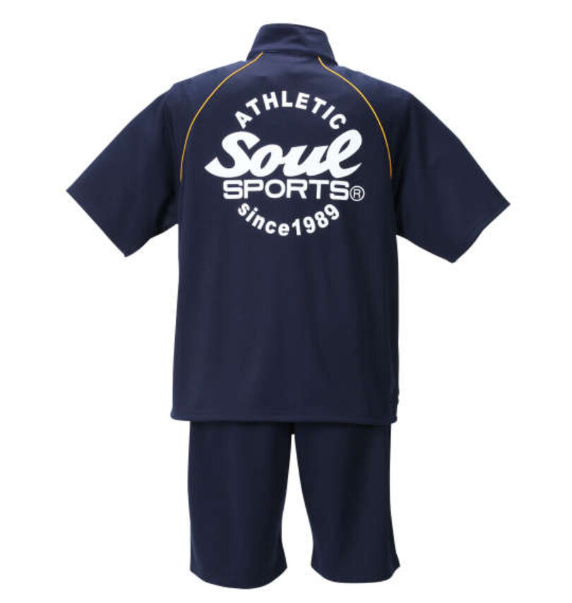 大きいサイズ メンズ SOUL SPORTS (ソウルスポーツ) 半袖ジャージセット
                        バックスタイル