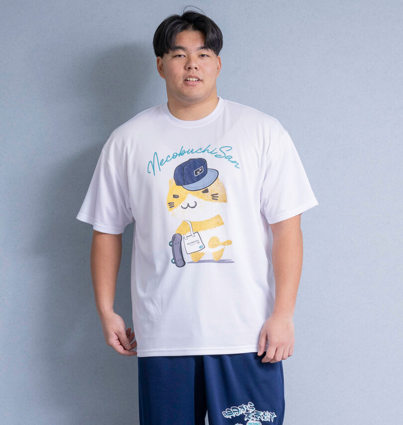 大きいサイズ メンズ NECOBUCHI-SAN (ネコブチサン) DRYハニカムメッシュ半袖Tシャツ
                        