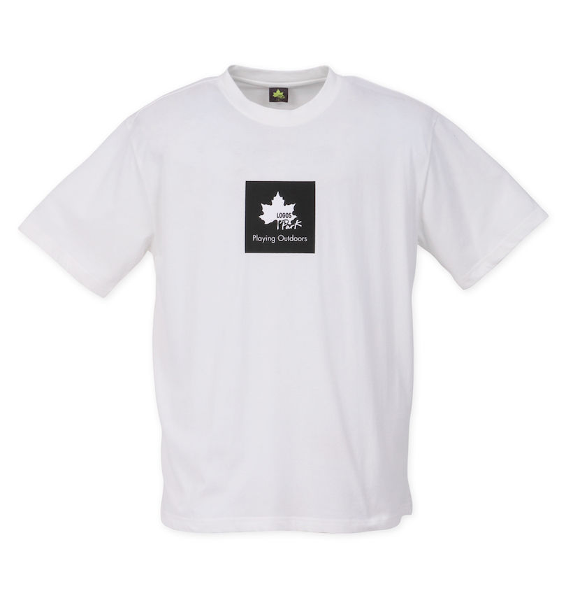 大きいサイズ メンズ LOGOS Park (ロゴスパーク) リサイクル天竺ボックスプリント半袖Tシャツ