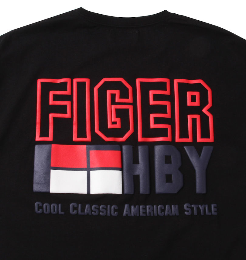 大きいサイズ メンズ H by FIGER (エイチバイフィガー) 半袖Tシャツ バックプリント