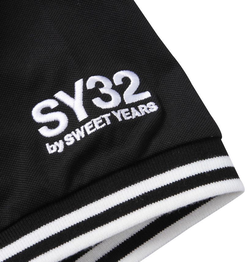 大きいサイズ メンズ SY32 by SWEET YEARS (エスワイサーティトゥバイスィートイヤーズ) ファンクションZIP半袖ポロシャツ 袖刺繍