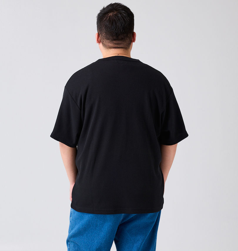 大きいサイズ メンズ Mc.S.P (エムシーエスピー) ワッフルヘンリーネック半袖Tシャツ 