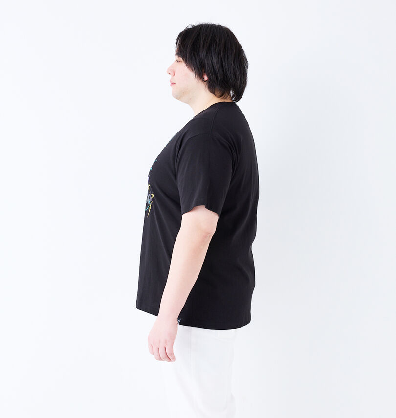 大きいサイズ メンズ b-one-soul (ビーワンソウル) DUCK DUDEリフレクターフェイス半袖Tシャツ