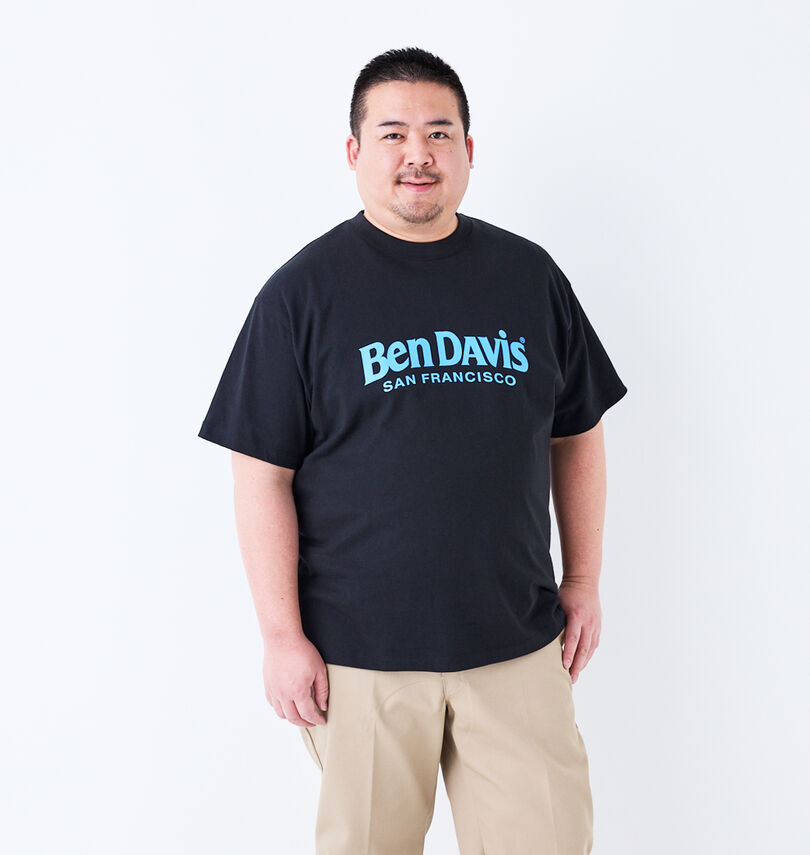大きいサイズ メンズ BEN DAVIS (ベン デイビス) 80sデザイン半袖Tシャツ
                        身長：176.5cm/バスト：118cm/着用サイズ：3L
