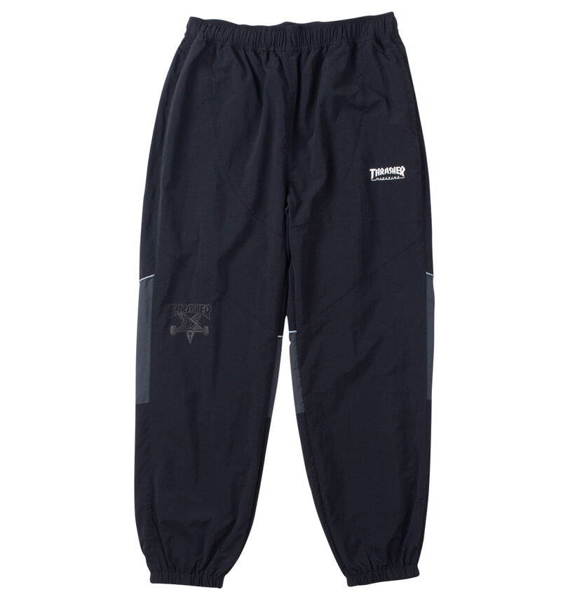 大きいサイズ メンズ THRASHER (スラッシャー) ナイロンワッシャー裏メッシュパンツ