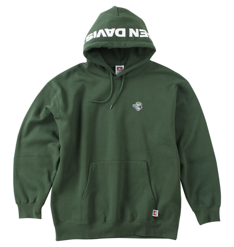 大きいサイズ メンズ BEN DAVIS (ベン デイビス) プルパーカー
フロントスタイル