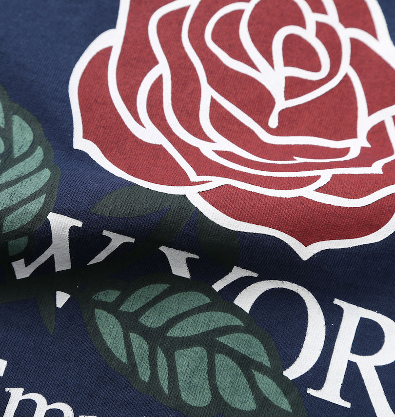 大きいサイズ メンズ NEW ERA (ニューエラ) ウォッシュドコットンステートフラワー半袖Tシャツ
                        プリント拡大