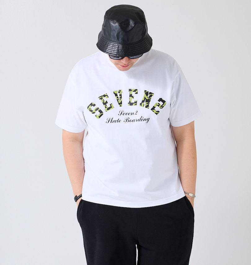 大きいサイズ メンズ SEVEN2 (セブンツー) 天竺半袖Tシャツ 