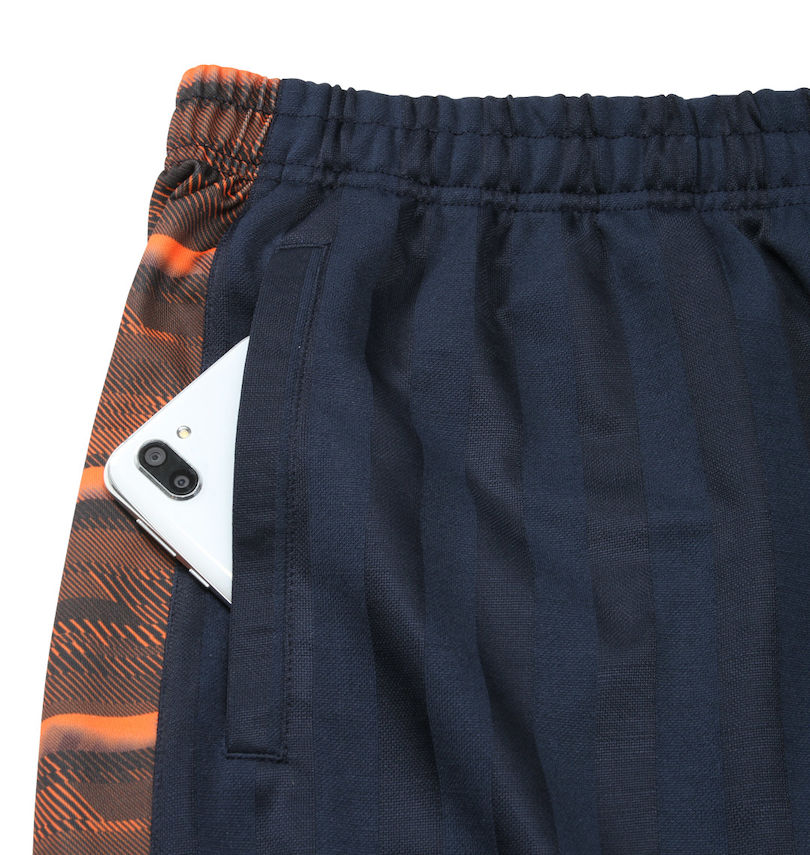 大きいサイズ メンズ Mc.S.P (エムシーエスピー) スラッシュプリントラインジャージ六分丈パンツ
                        サイドポケット