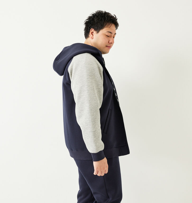大きいサイズ メンズ NEW ERA (ニューエラ) テックスウェットフルジップパーカー