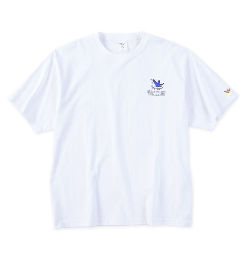 大きいサイズ メンズ (What it isNt) (ワットイットイズント) 天竺プリント半袖Tシャツ