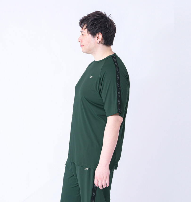大きいサイズ メンズ Reebok (リーボック) 穴開きメッシュ半袖Tシャツ