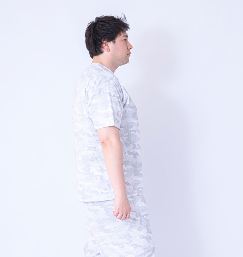 大きいサイズ メンズ OUTDOOR PRODUCTS (アウトドア プロダクツ) DRYメッシュカモフラ柄半袖Tシャツ
                        