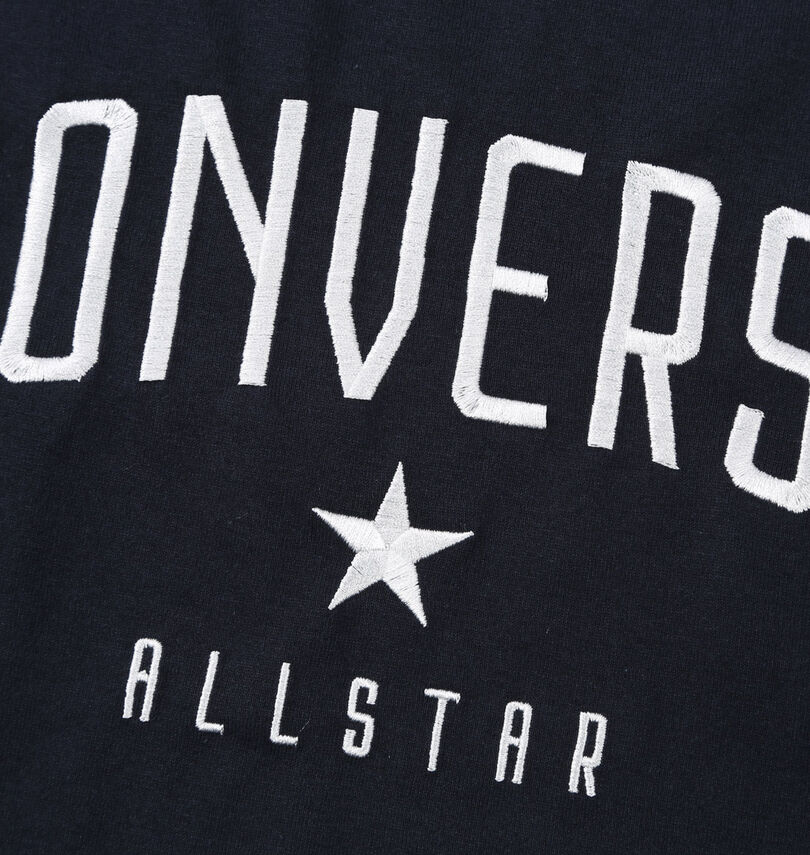 大きいサイズ メンズ CONVERSE (コンバース) 五分袖フットボールTシャツ
                        刺繍