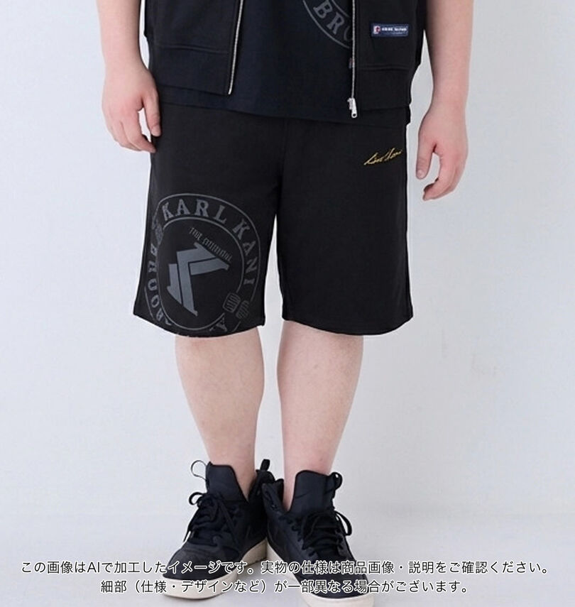 大きいサイズ メンズ KARL KANI (カール カナイ) スウェットハーフパンツ