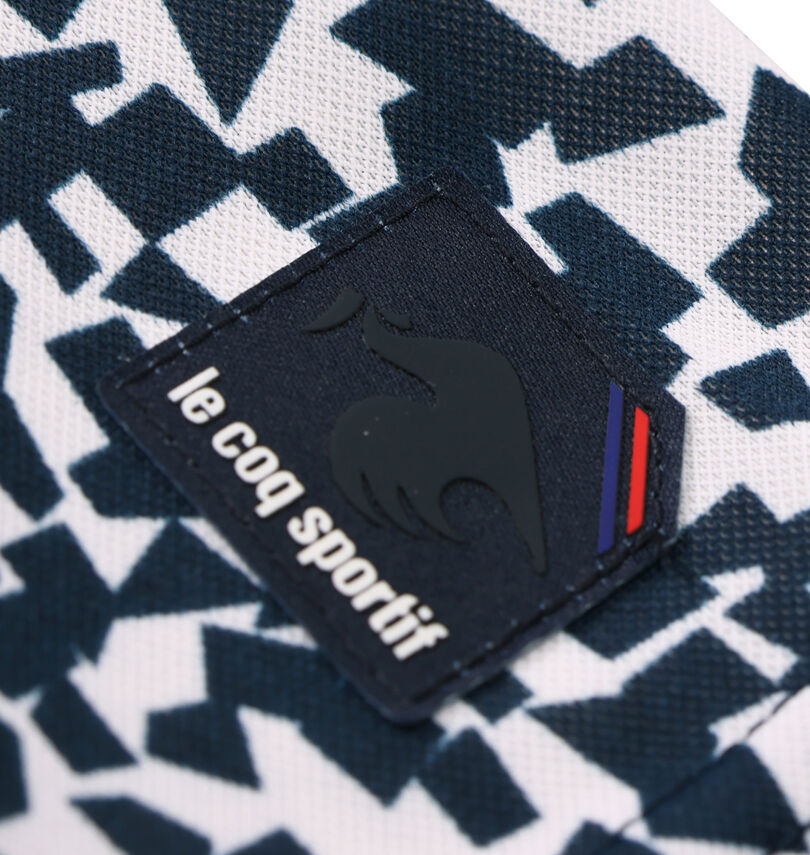 大きいサイズ メンズ LE COQ SPORTIF GOLF (ルコックスポルティフ　ゴルフ) ミナモ柄半袖シャツ
                        ワッペン