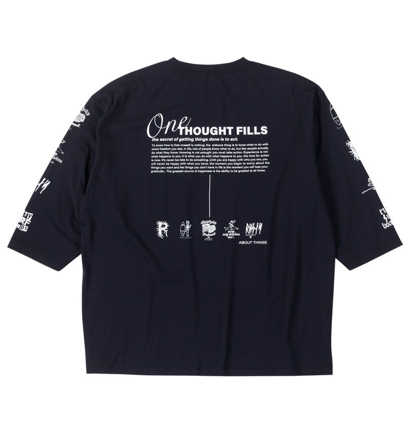 大きいサイズ メンズ RUSTY (ラスティ) 七分袖Tシャツ
                        バックスタイル