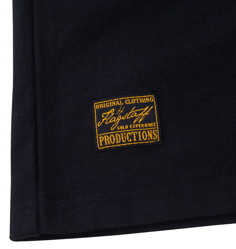 大きいサイズ メンズ FLAGSTAFF×PEANUTS (フラッグスタッフ) スヌーピーコラボ半袖ポロシャツ
                        裾ピスネーム