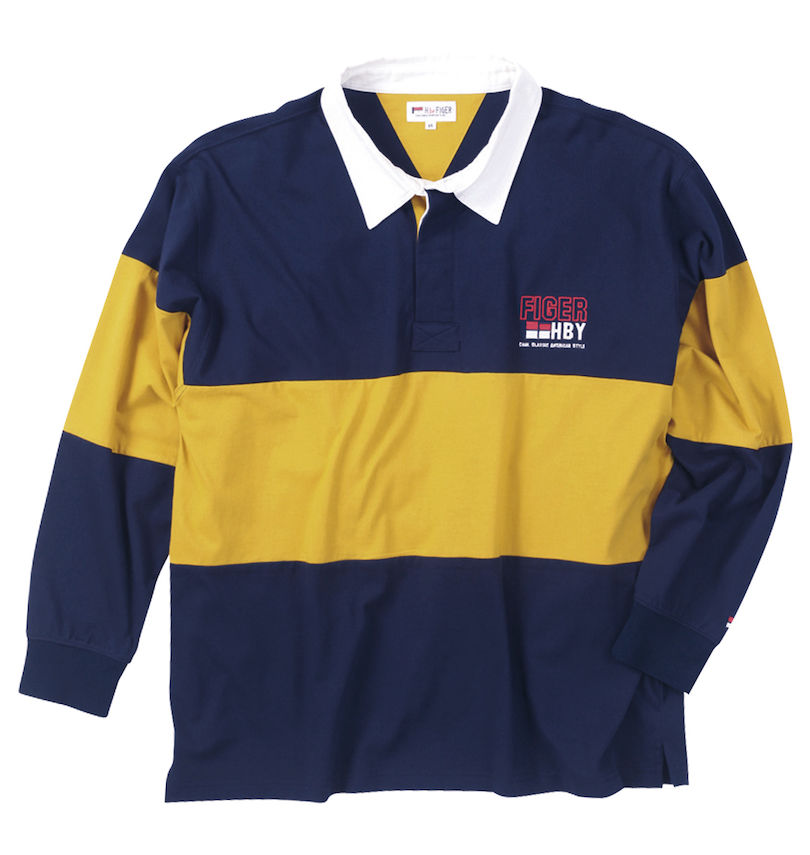 大きいサイズ メンズ H by FIGER (エイチバイフィガー) 切替長袖ラガーシャツ
                        