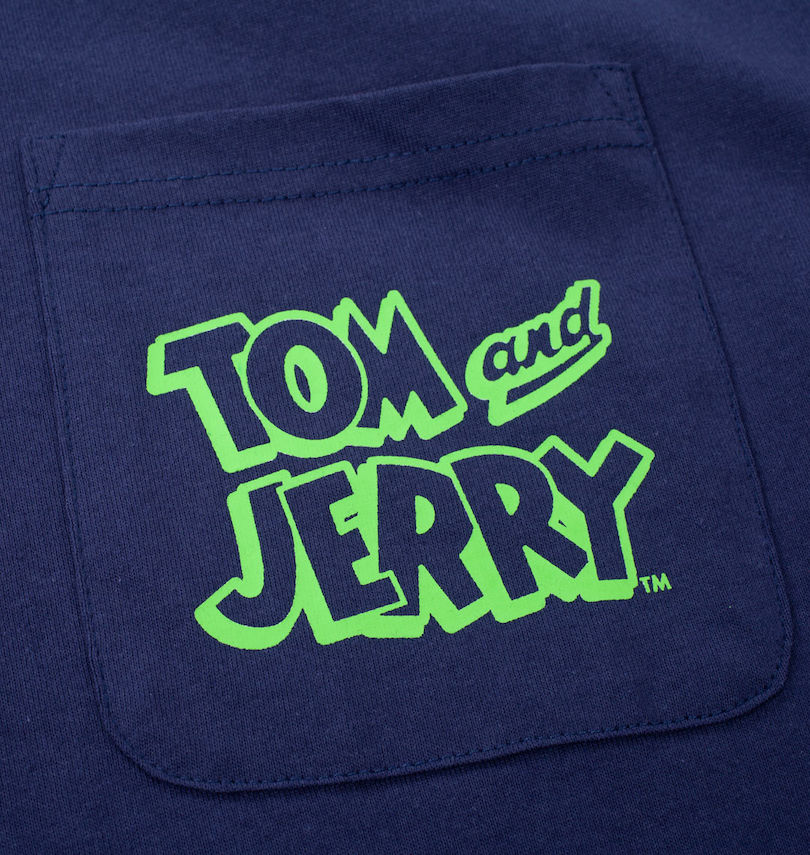 大きいサイズ メンズ TOM and JERRY (トムアンドジェリー) 天竺プリントポケット付半袖Tシャツ 胸ポケット