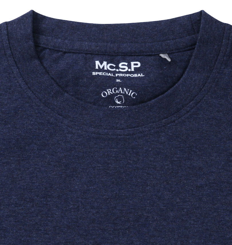 大きいサイズ メンズ Mc.S.P (エムシーエスピー) オーガニックコットンクルーネック半袖Tシャツ 