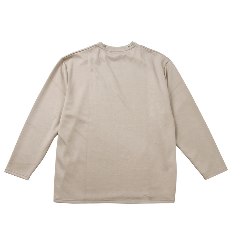 大きいサイズ メンズ Re:luxi (リラクシー) ポンチネックレス付長袖Tシャツ
                        バックスタイル