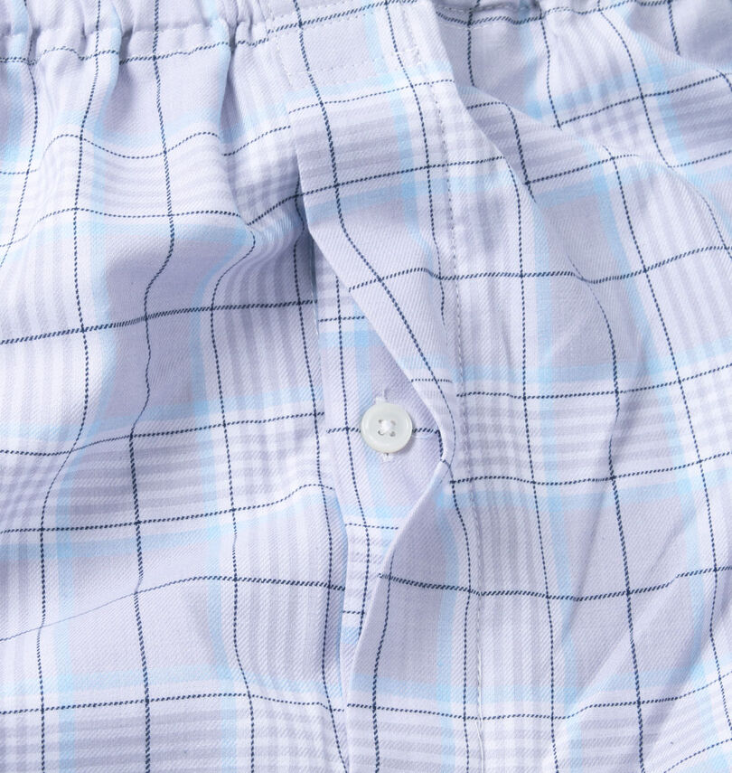 大きいサイズ メンズ marie claire homme (マリクレールオム) ツイルチェック長袖パジャマ
                        前開き(ボタン)