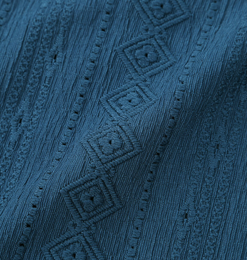 大きいサイズ メンズ in the attic (インジアティック) ジャガードストライプ半袖シャツ
                        生地拡大