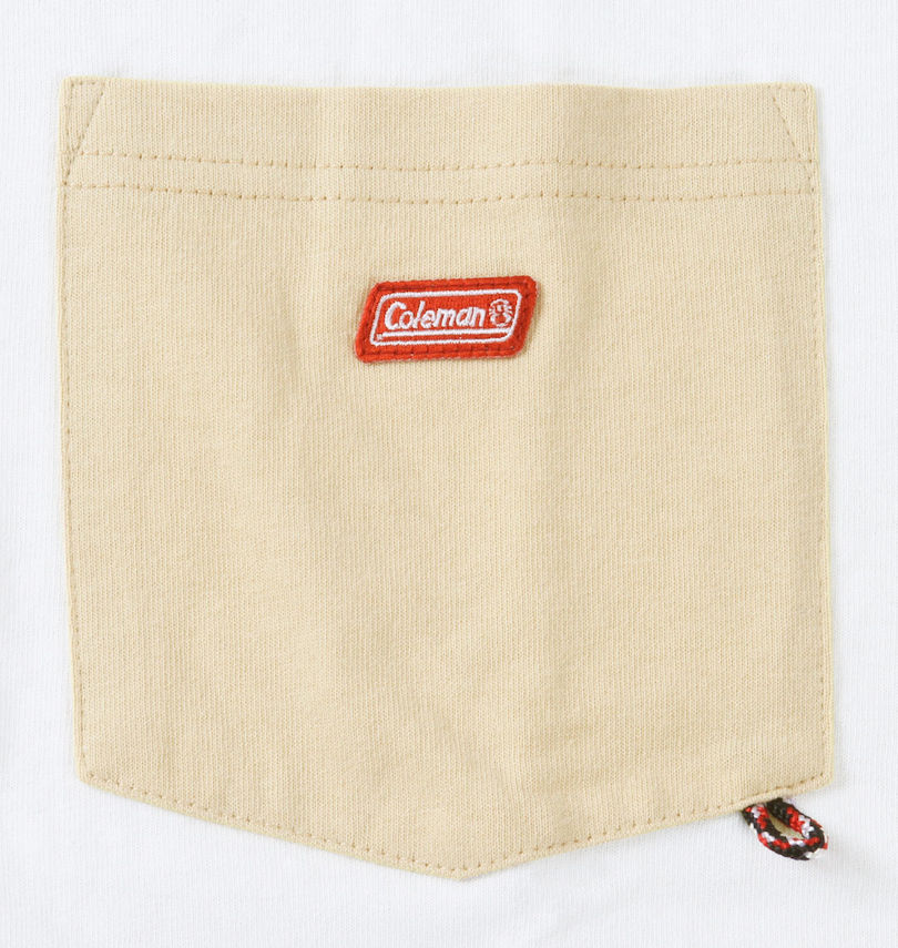 大きいサイズ メンズ Coleman (コールマン) USAコットンポケット付半袖Tシャツ
                        胸ポケット