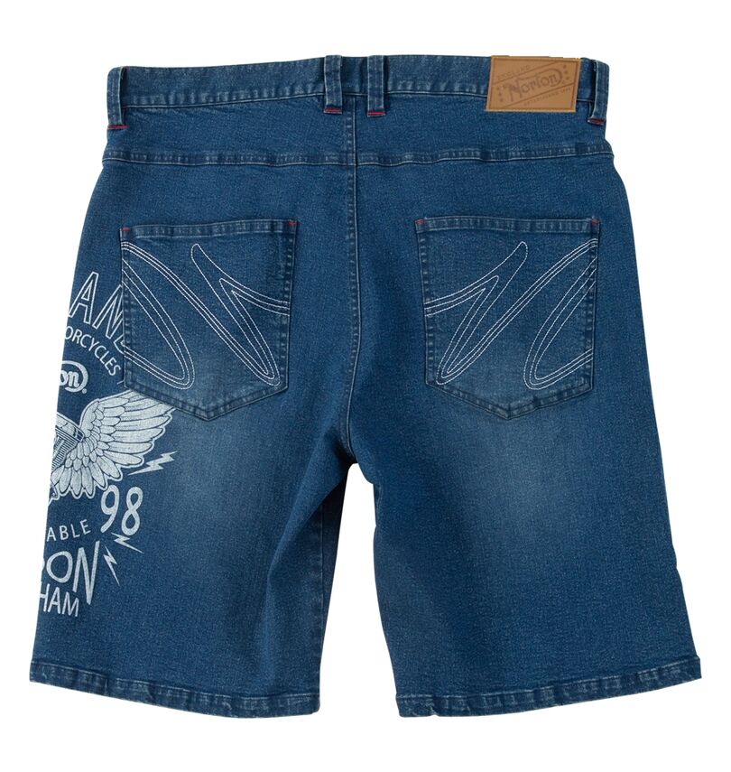 大きいサイズ メンズ Norton (ノートン) デニムハーフパンツ
                        バックスタイル