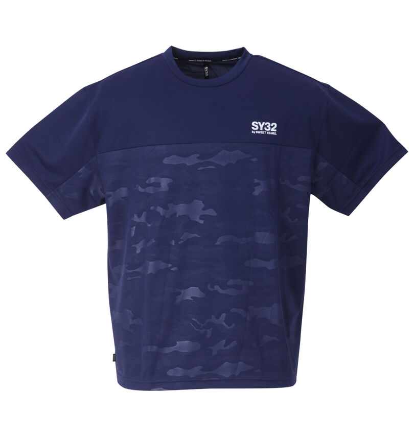 大きいサイズ メンズ SY32 by SWEET YEARS (エスワイサーティトゥバイスィートイヤーズ) エクスチェンジエンボスカモ半袖Tシャツ
                        