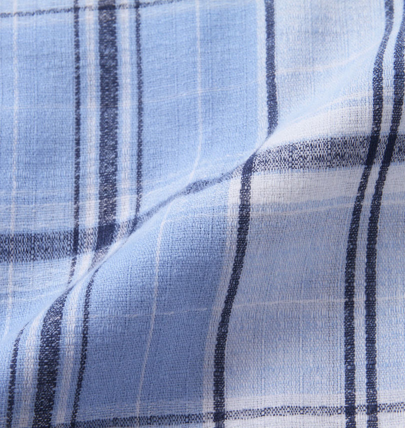 大きいサイズ メンズ marie claire homme (マリクレールオム) 快適綿アムンゼンチェック長袖パジャマ
                        生地拡大