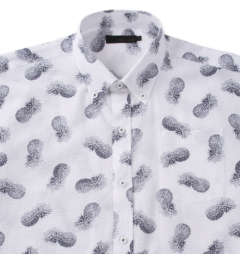 大きいサイズ メンズ Mc.S.P (エムシーエスピー) 半袖B.Dアロハシャツ
                        胸ポケット有