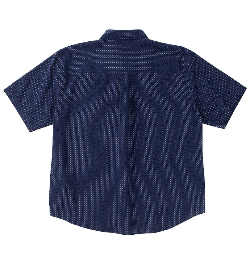 大きいサイズ メンズ Mc.S.P (エムシーエスピー) 刺し子チェックB.D半袖シャツ バックスタイル