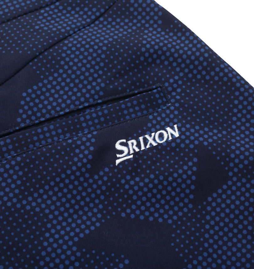 大きいサイズ メンズ SRIXON (スリクソン) デジタルドット柄プリントロングパンツ 刺繍