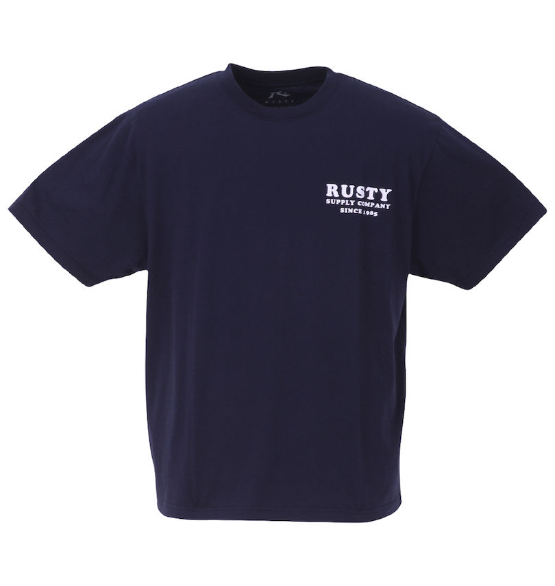 大きいサイズ メンズ RUSTY (ラスティ) 天竺半袖Tシャツ
                        フロントスタイル