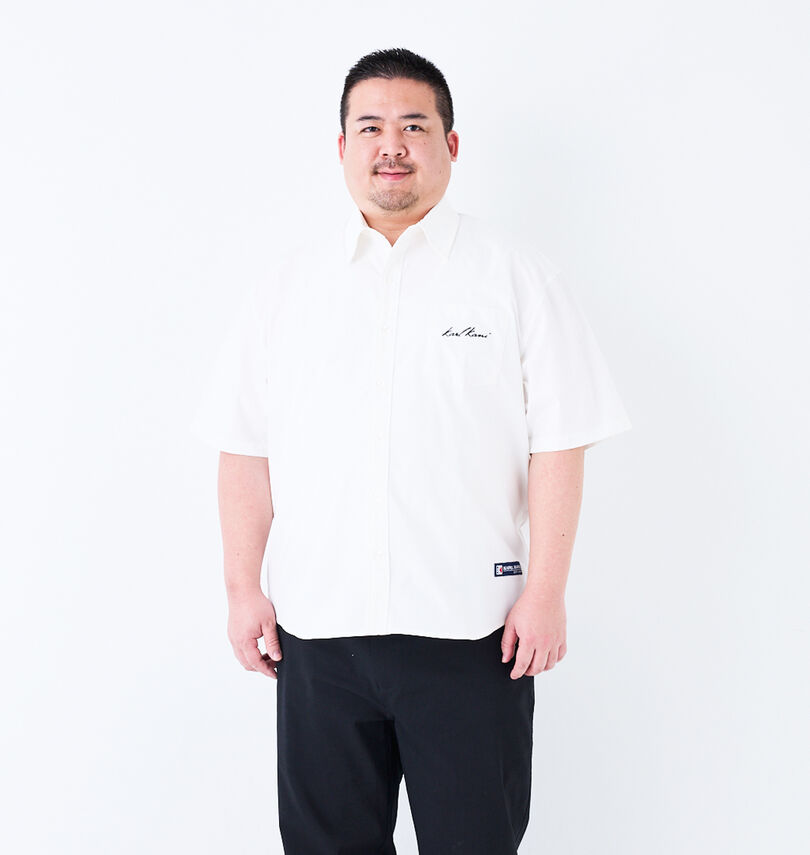 大きいサイズ メンズ KARL KANI (カール カナイ) 半袖シャツ
身長:176.5cm/ウエスト:115cm/着用サイズ:3L