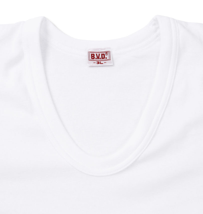 大きいサイズ メンズ B.V.D. (ビーブイディー) U首半袖Tシャツ 