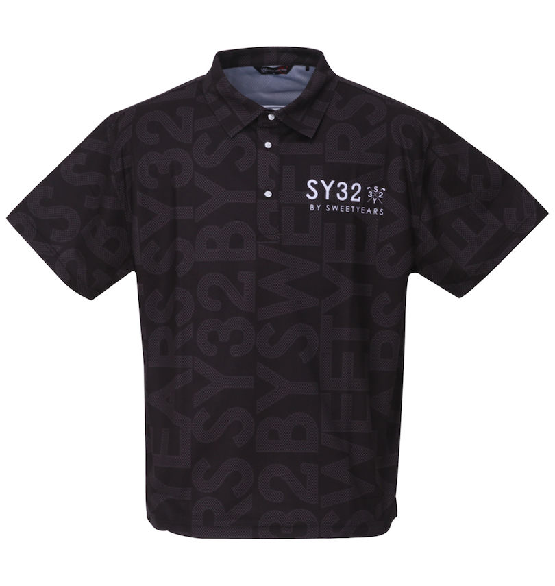大きいサイズ メンズ SY32 by SWEET YEARS (エスワイサーティトゥバイスィートイヤーズゴルフ) SYGマリンロゴ半袖ポロシャツ 
